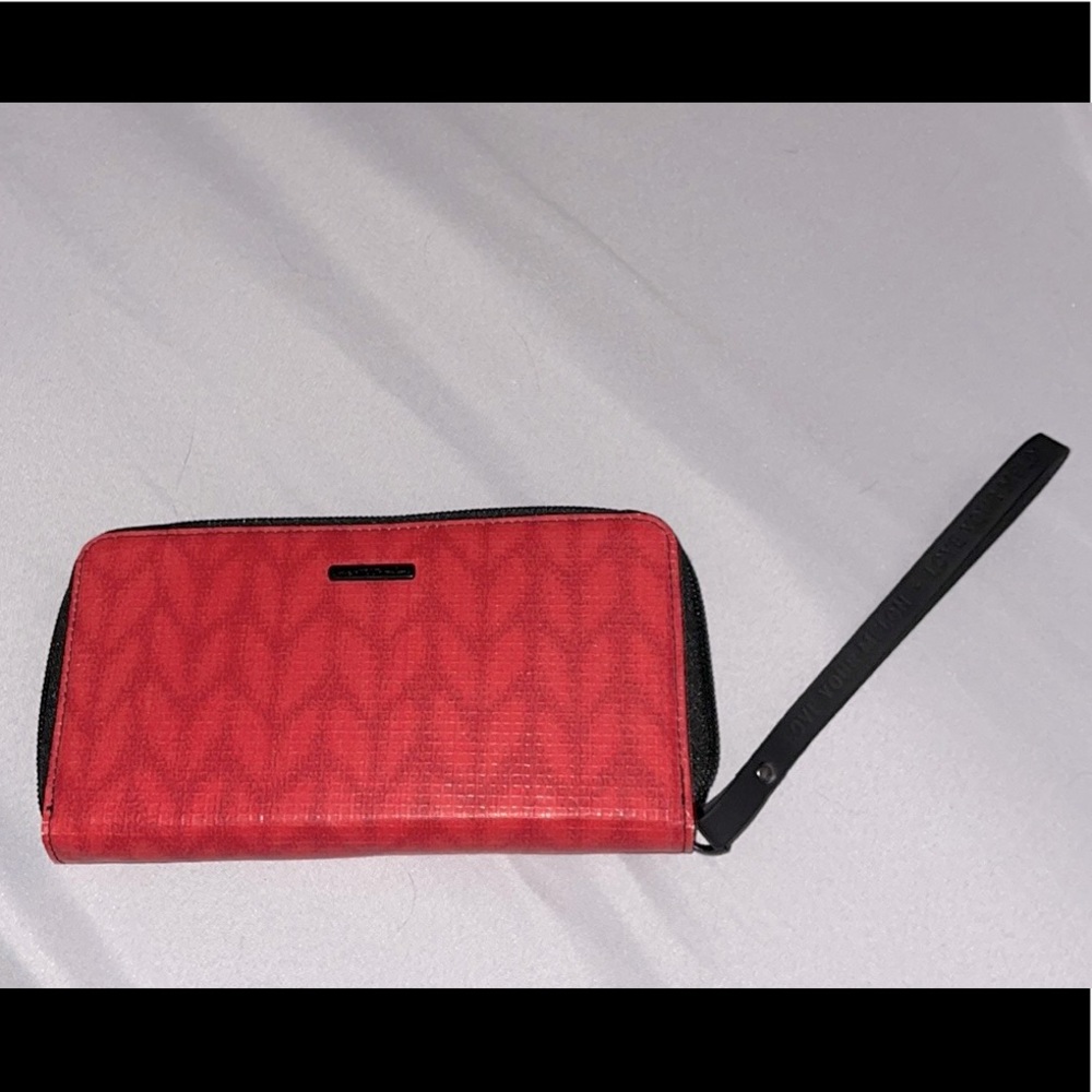 Love Your Melon red wallet clutch